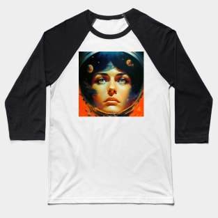 We Are Floating In Space - 19 - Sci-Fi Inspired Retro Artwork Baseball T-Shirt